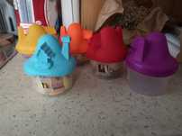 Smerfy domki figurki