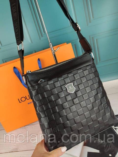 Кожаная мужская сумка Louis Vuitton Луи Витон ЛВ