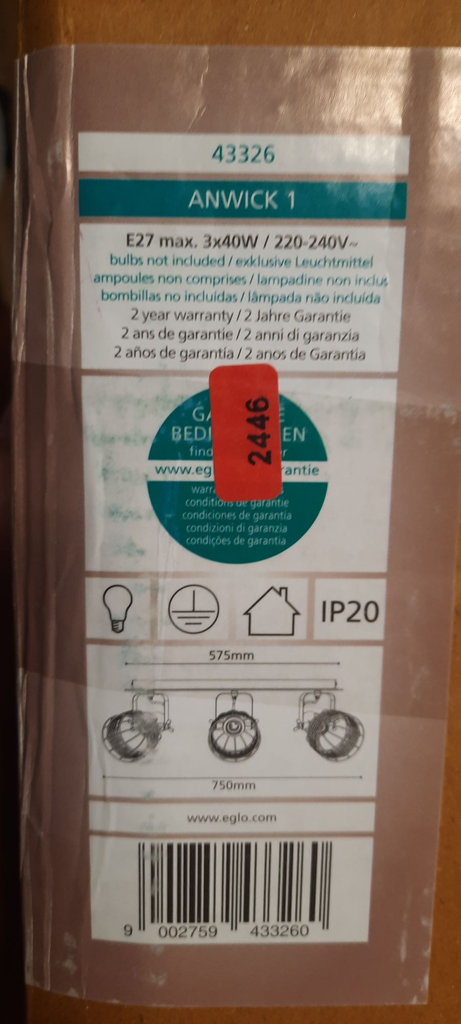 Lampa sufitowa EGLO avintage