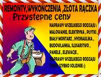 Wykończenia,Remonty, ZŁOTA RĄCZKA ,