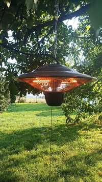 Lampa na taras, grzejnik ciepła, promiennik podczerwieni do ogrodu