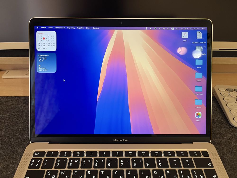 Macbook air 2020 m1, 8 gb, 256 gb
