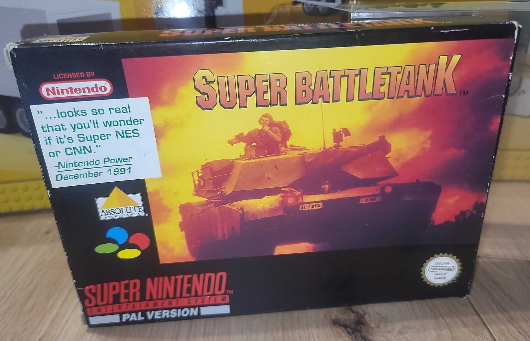 Gra Super Battletank NINTENDO SNES - DB+ stan CIB Komplet +Protektor