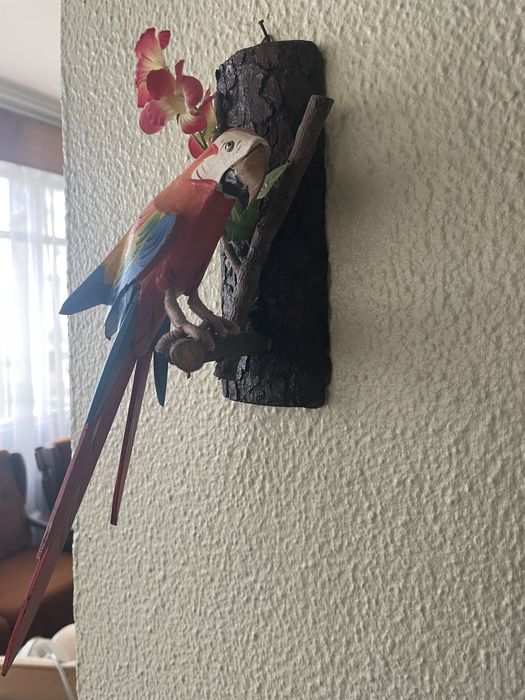 Arara de parede em madeira