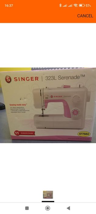 Maquina costura Singer Serenade 323L (NOVAS)