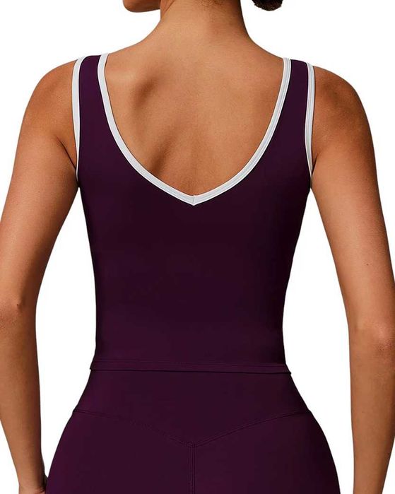 Топ Alo Yoga Contrast Line Tank Purple 88434-PR