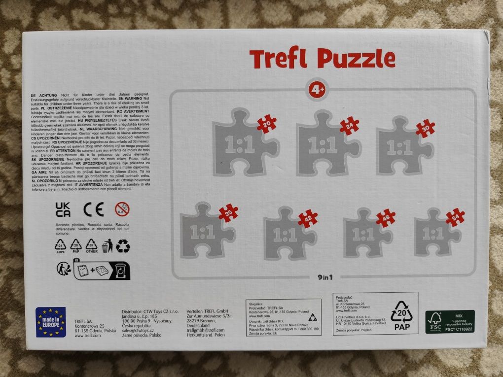 Puzzle Trefl Strażak Sam 9w1