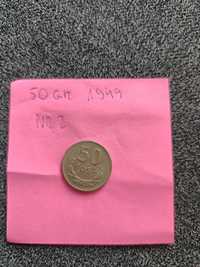 Moneta 50 groszy 1949 rok