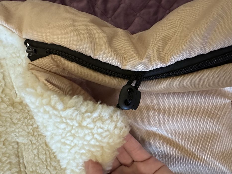 Зимовий конверт у люльку на овчині віком з 0 до 6 міс