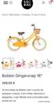 NOVO PREÇO Bicicleta de Criança Bobbin Gingersnap 16” + capacete