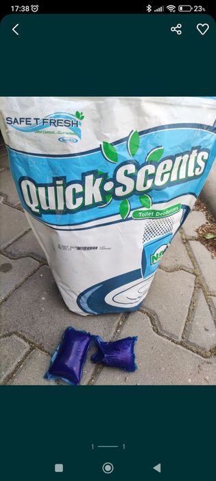 Kapsułki do toalet typu toy toi