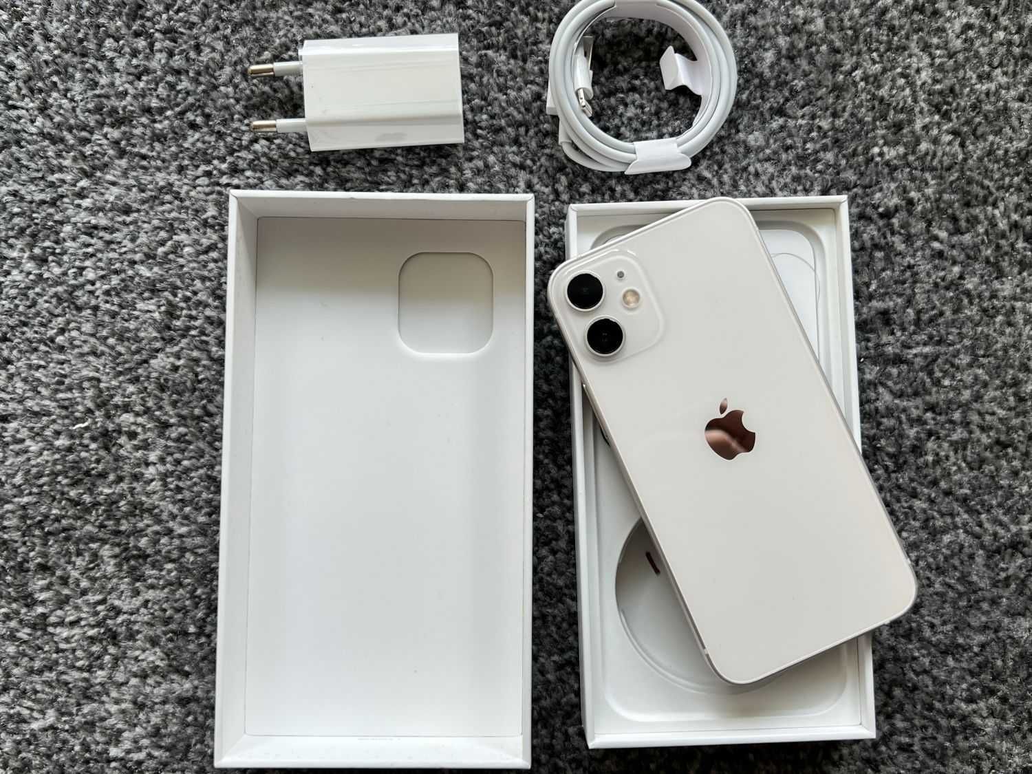 iPhone 12 Mini 64GB WHITE BIAŁY Silver Bateria 97% Gwarancja