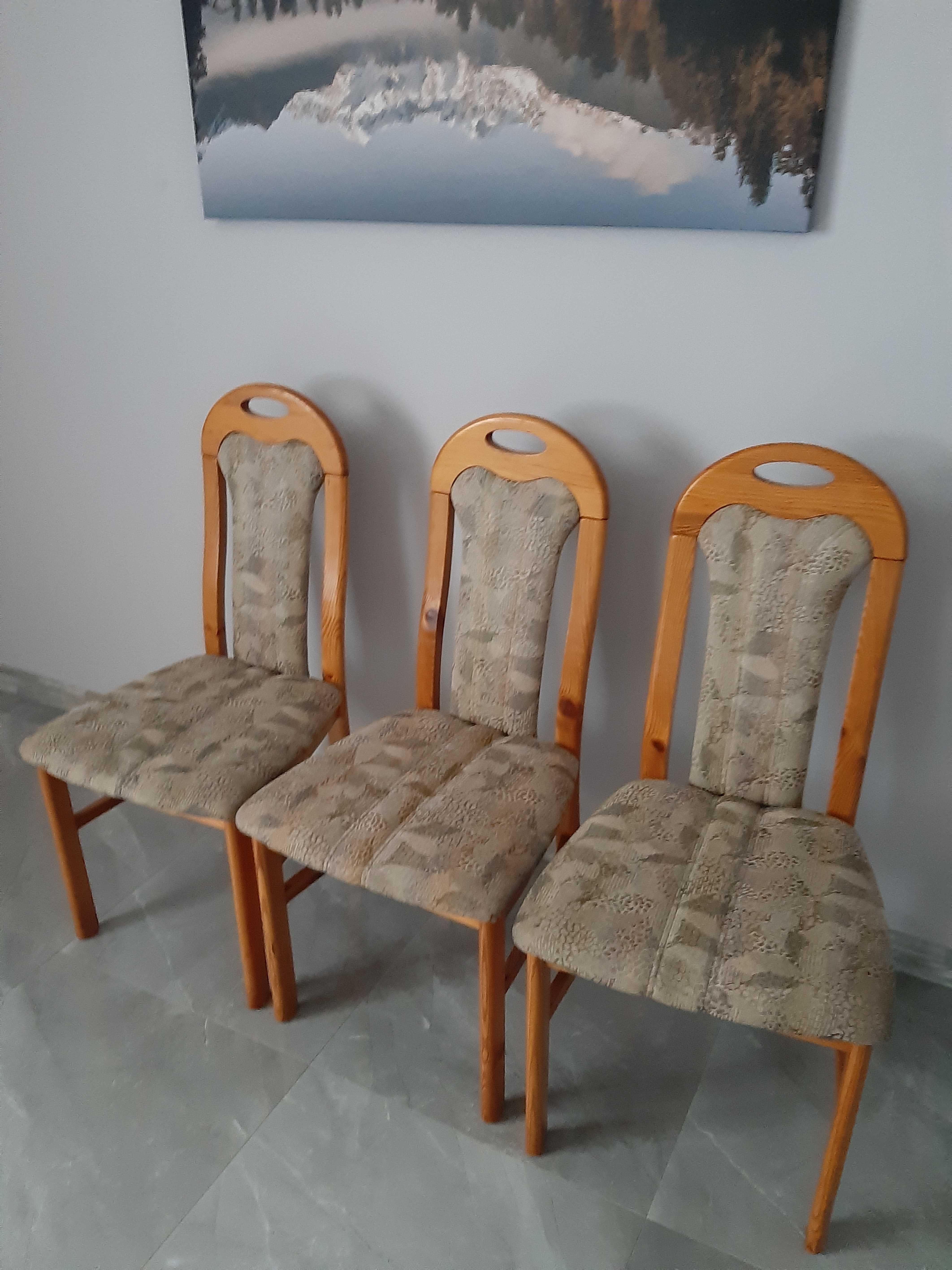 Stół +6 krzeseł wyscielanych