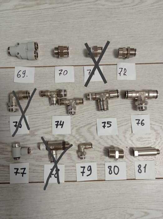 Фитинги CAMOZZI универсальные для пневмооборудования