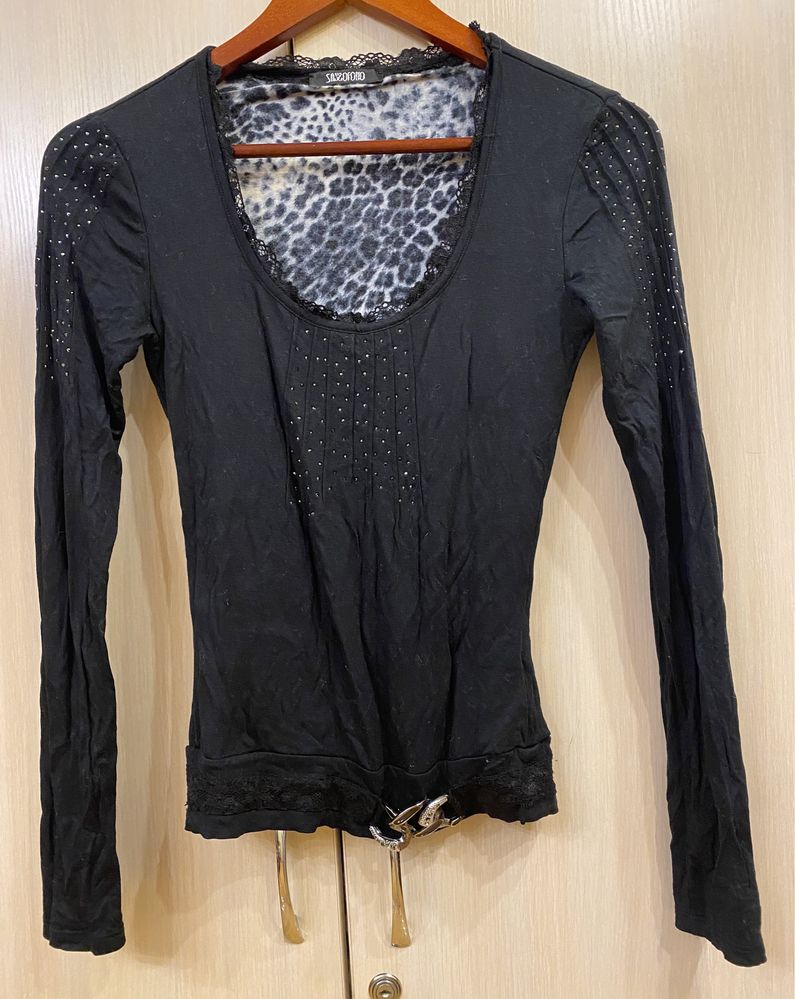 Sassofono кофта блуза , камни Swarovski,оригинал, 36р,xs,s