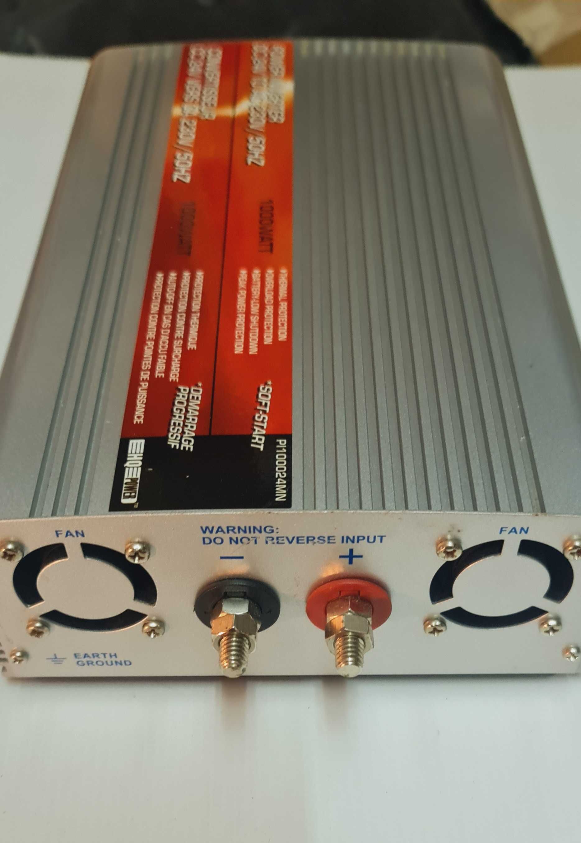 Power Inverter 1000w Soft Start DC 24V to AC 230V