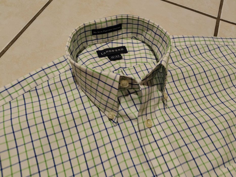LANDS END USA - NOWA! z LOGO Markowa Koszula Męska rozmiar M