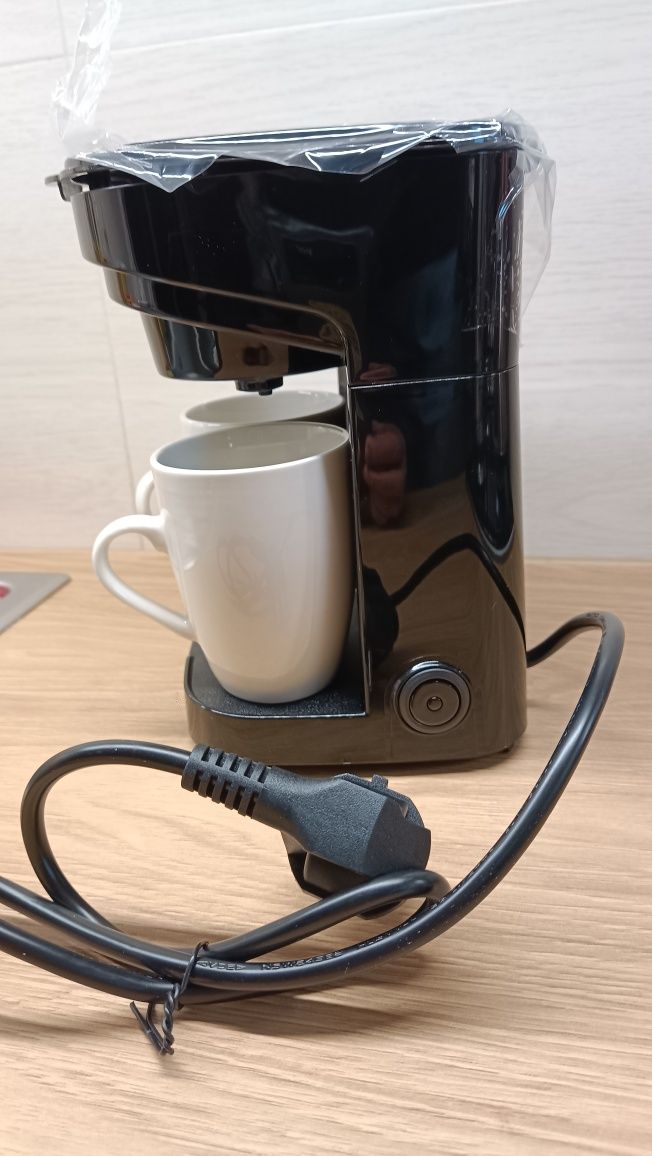 Ekspres do kawy przelewowy RICCO + 2 kubki porcelanowe.NOWY.