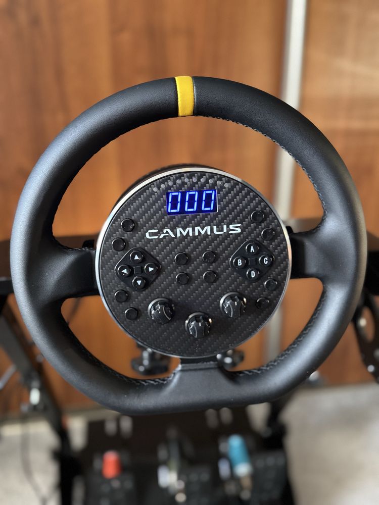 Zestaw gamingowy wyscigowy, sim racing setup, cammus c5, lc100, kierow