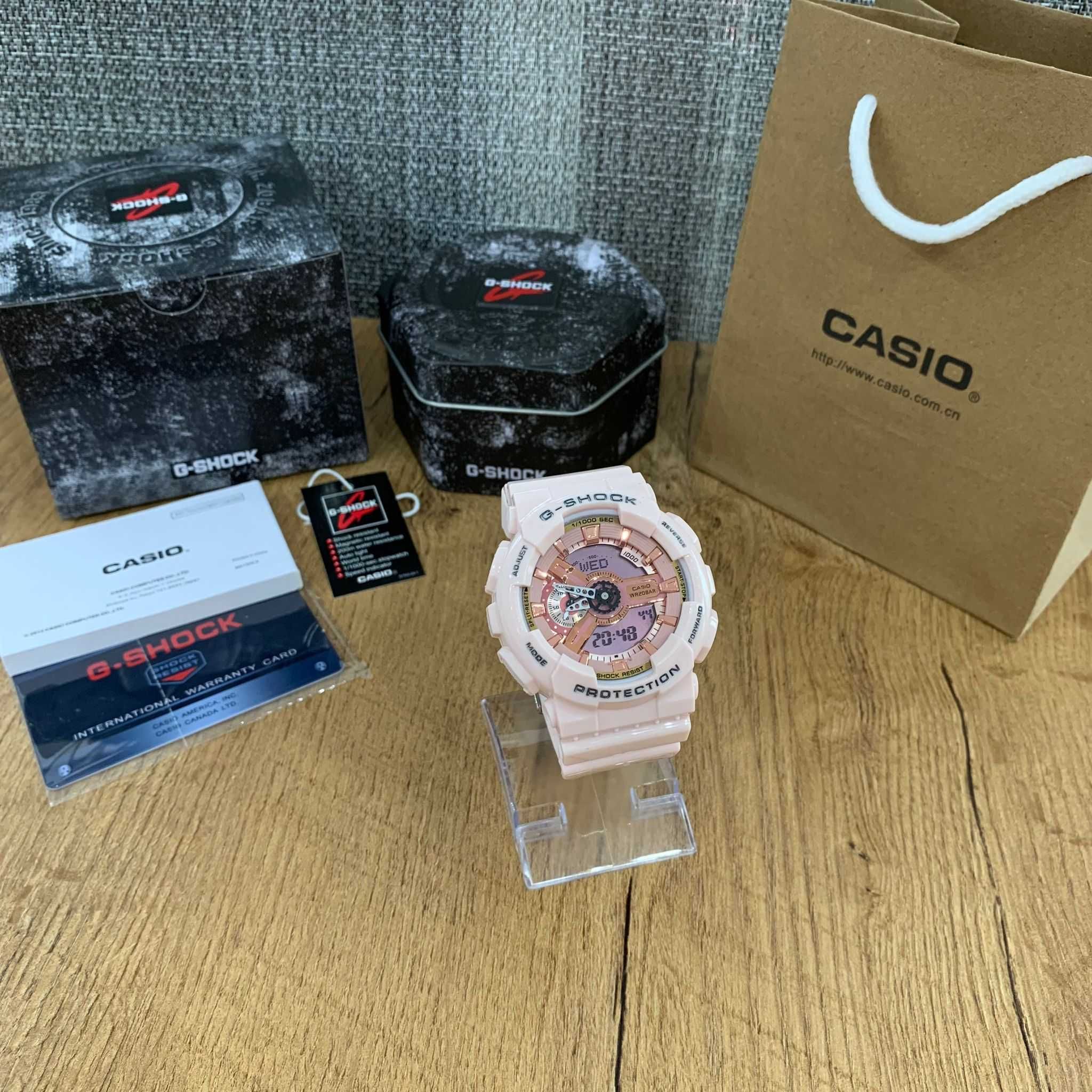 Damski Zegarek Casio G-Shock GA-110 Kremowy Róż