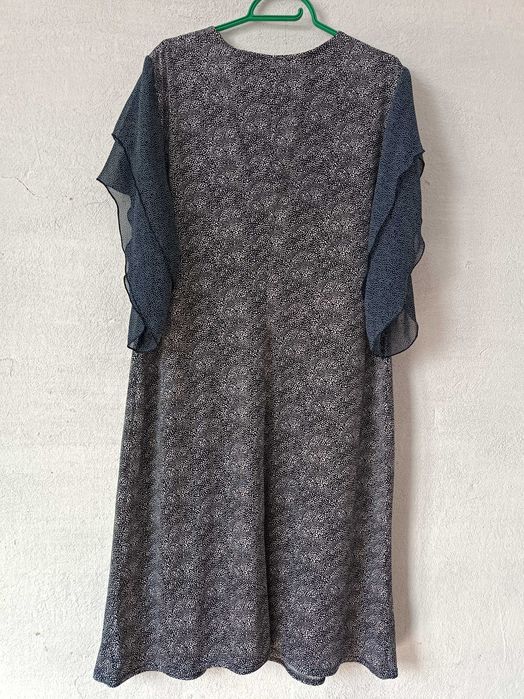 Плаття трикотаж шифон батал 56 розмір