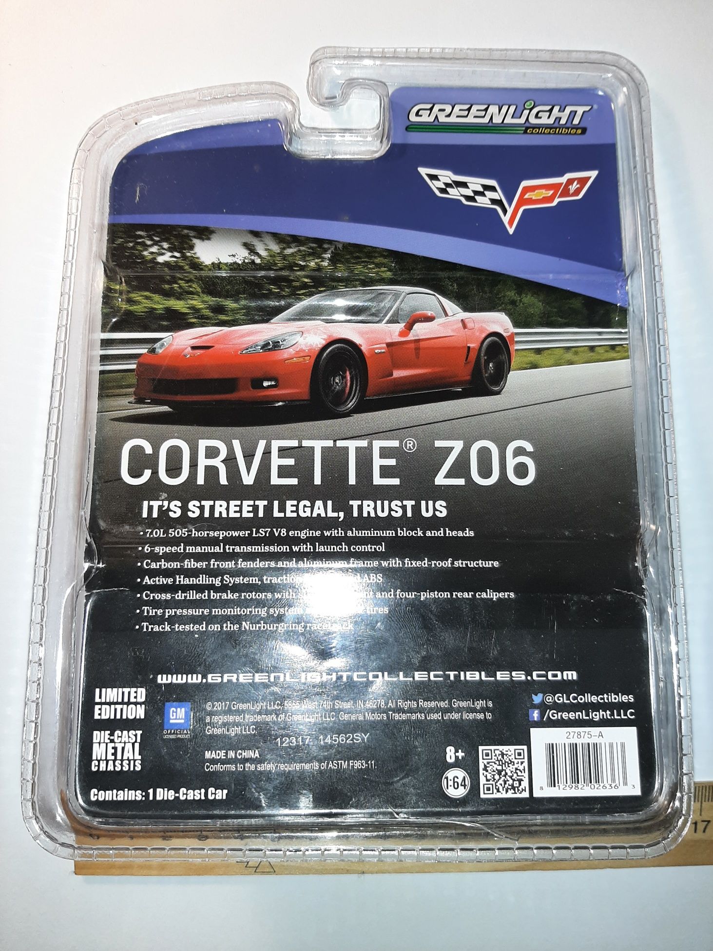 Greenlight collectibles 1:64 2012 Chevrolet Corvette Z06