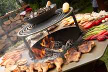 Profesjonalny grill ogrodowy opalany drewnem palenisko corten rabaty !