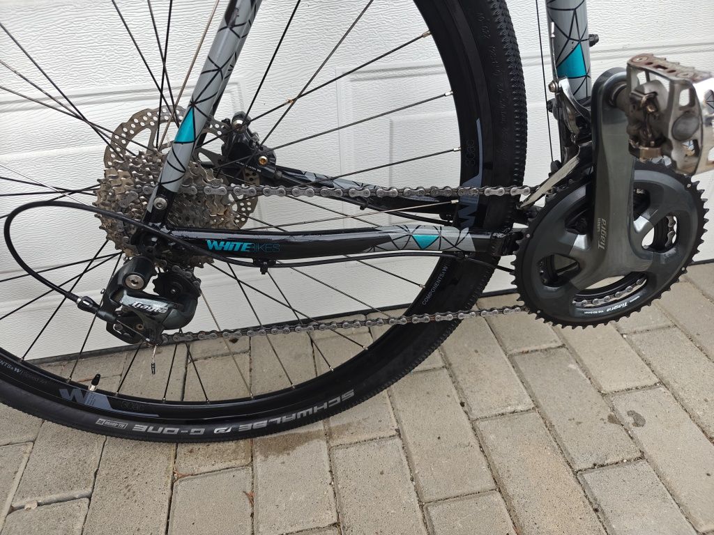 White GX Pro 58cm hydraulika Shimano 10s
