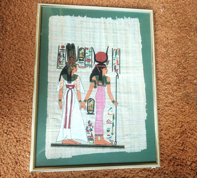 OKAZJA !!Papirus egipski w ramce