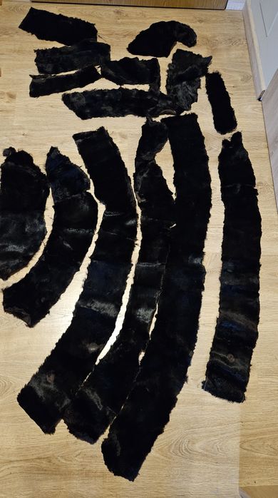 Futro z królika w kawałkach