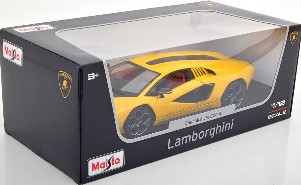 Model 1:18 Maisto Lamborghini Countach LPI 800/4 2022 yellow