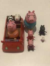 Auto świnka Peppa i inne zwierzątka
