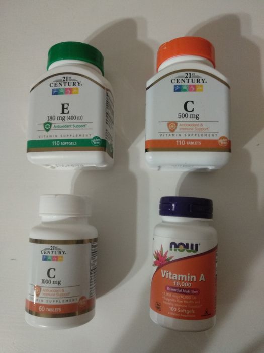 21st Century, Now, CGN, Вітамін А, С, Е, Д3, селен, біотин, 1000мг,США