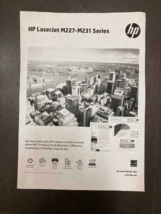 Почти новый МФУ HP LaserJet Pro MFP M227FDW. С Гарантией.
