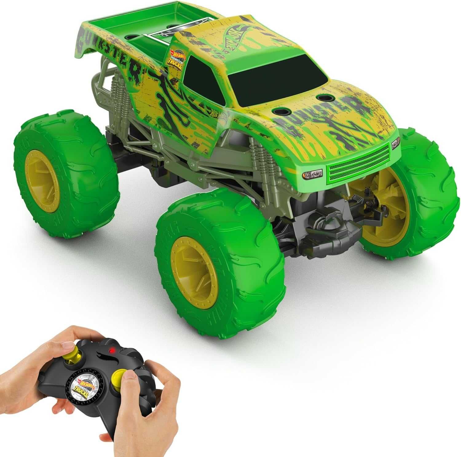 Hot Wheels Monster Trucks RC 1:15 Scale Gunkster світиться  Хот Вілс