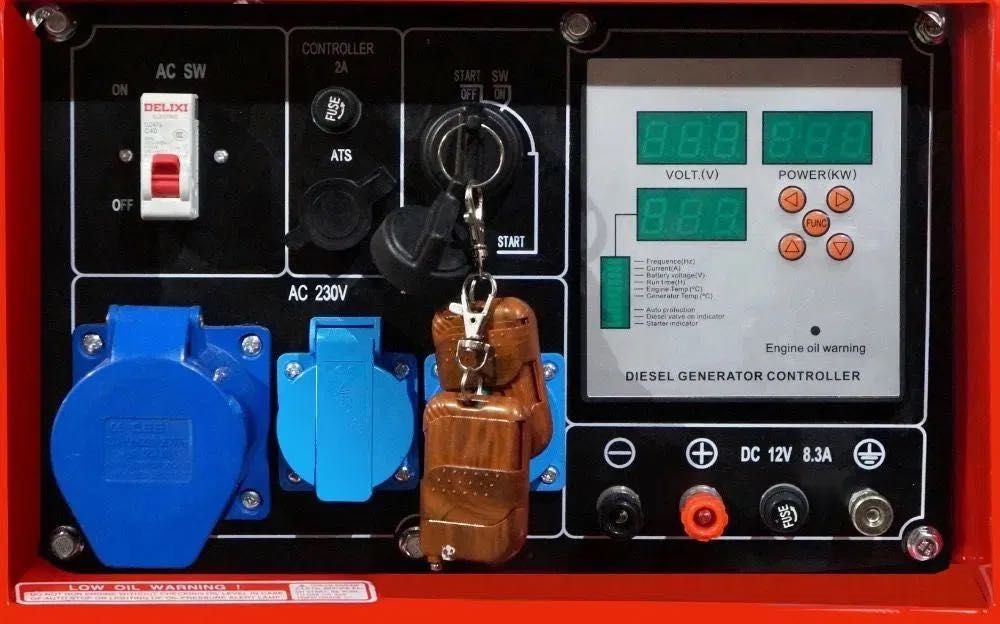 Generator agregat prądotwórczy DIESEL 9.8 KVA 1-Faza- PROMOCJA TaxFREE