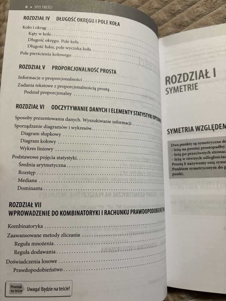 Książka - Matematyka korepetycje klasa 8