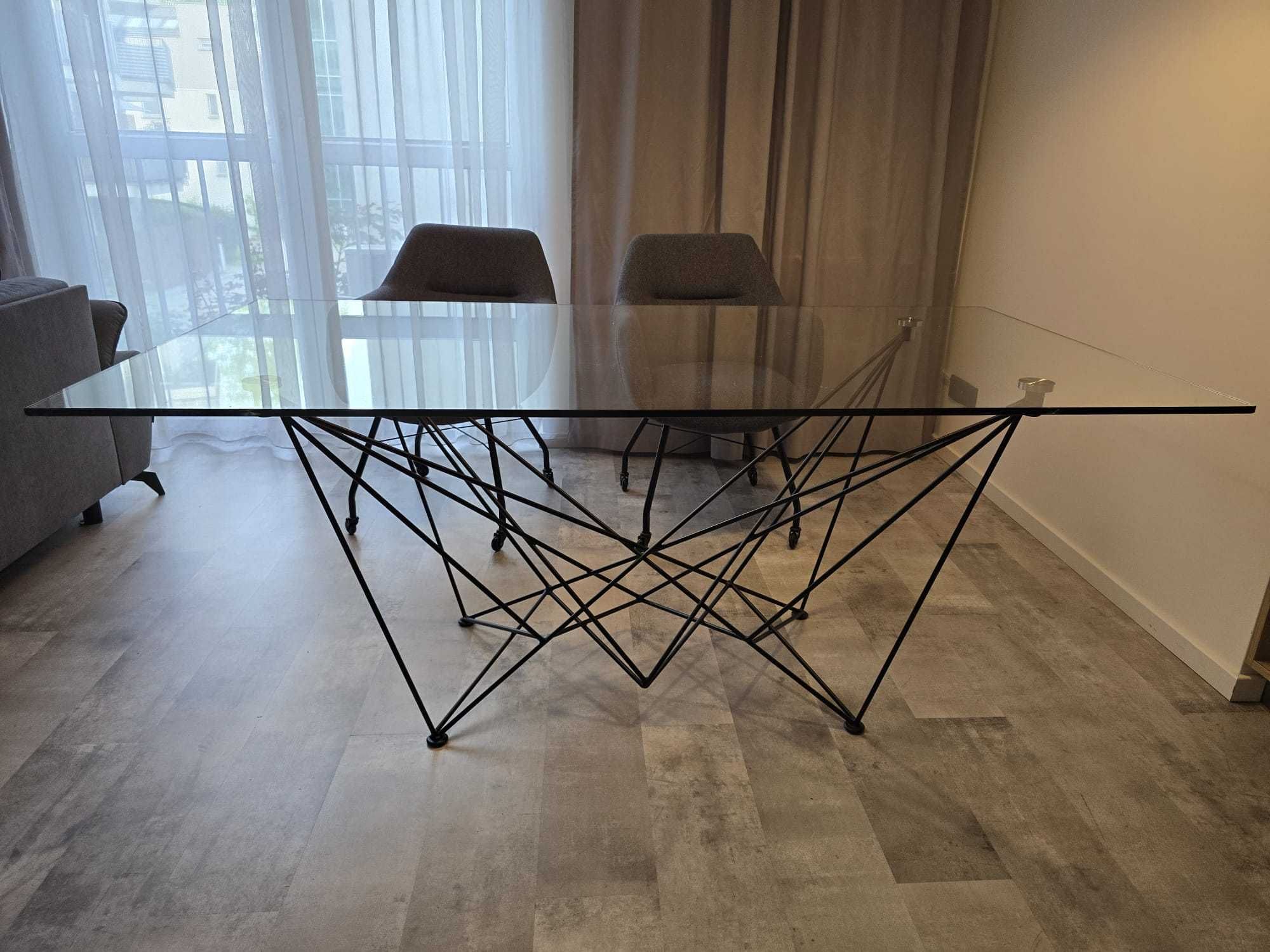 Szklany stół Witek home + 4 krzesła