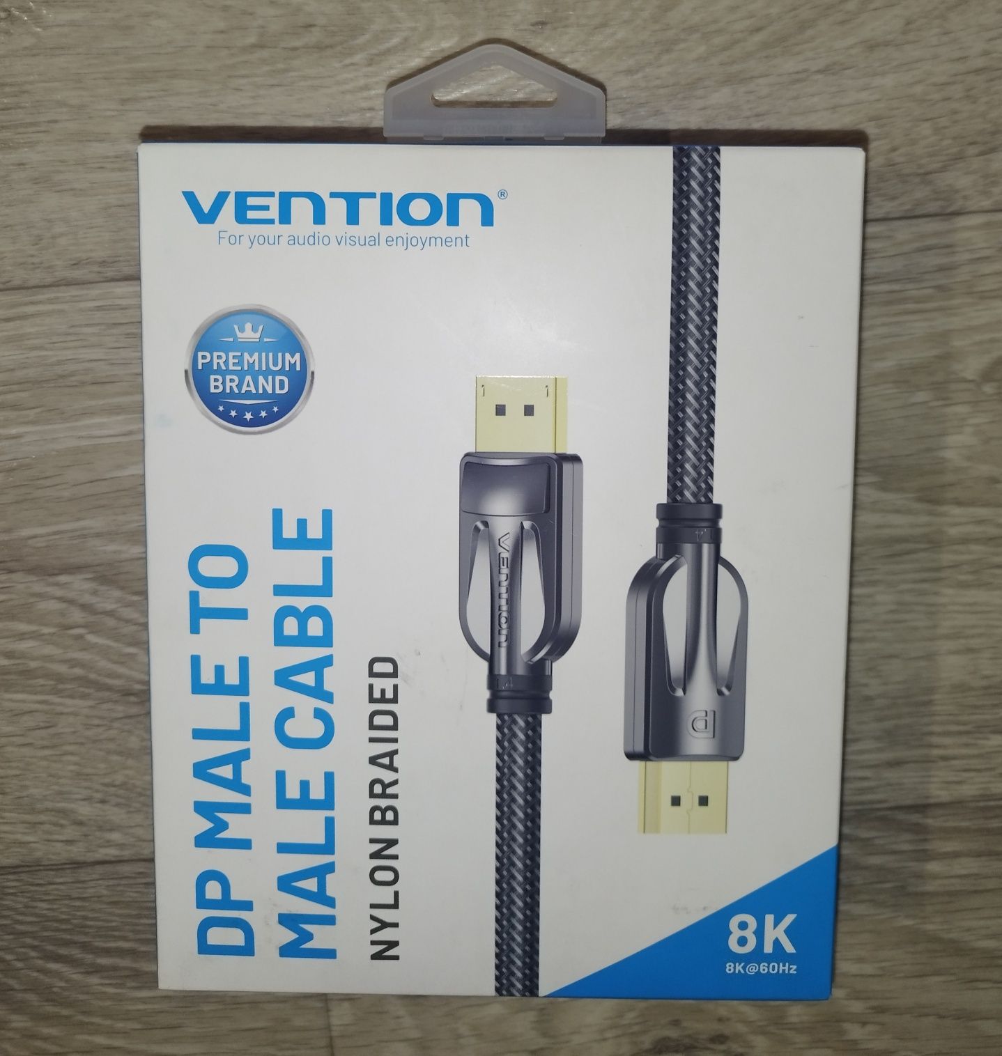 Кабель Vention DisplayPort DP Male to Male v1.4 2 м Black (HCABH)