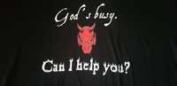 Shirt Bluzka Koszulka God is busy, can I help You? XXL