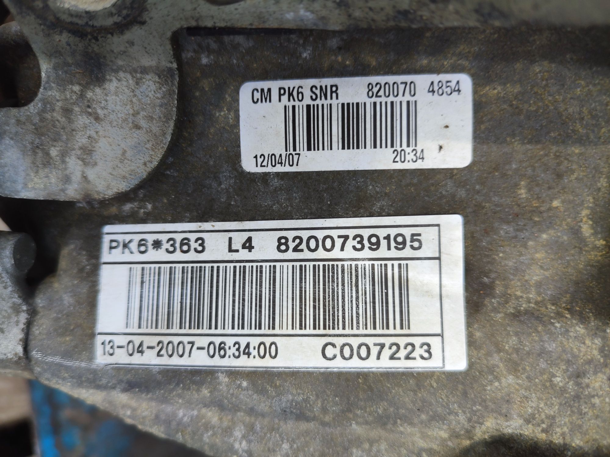 Skrzynia biegów Espace IV 2.0tb manual Laguna  6063 pk6363 pk6013 p
