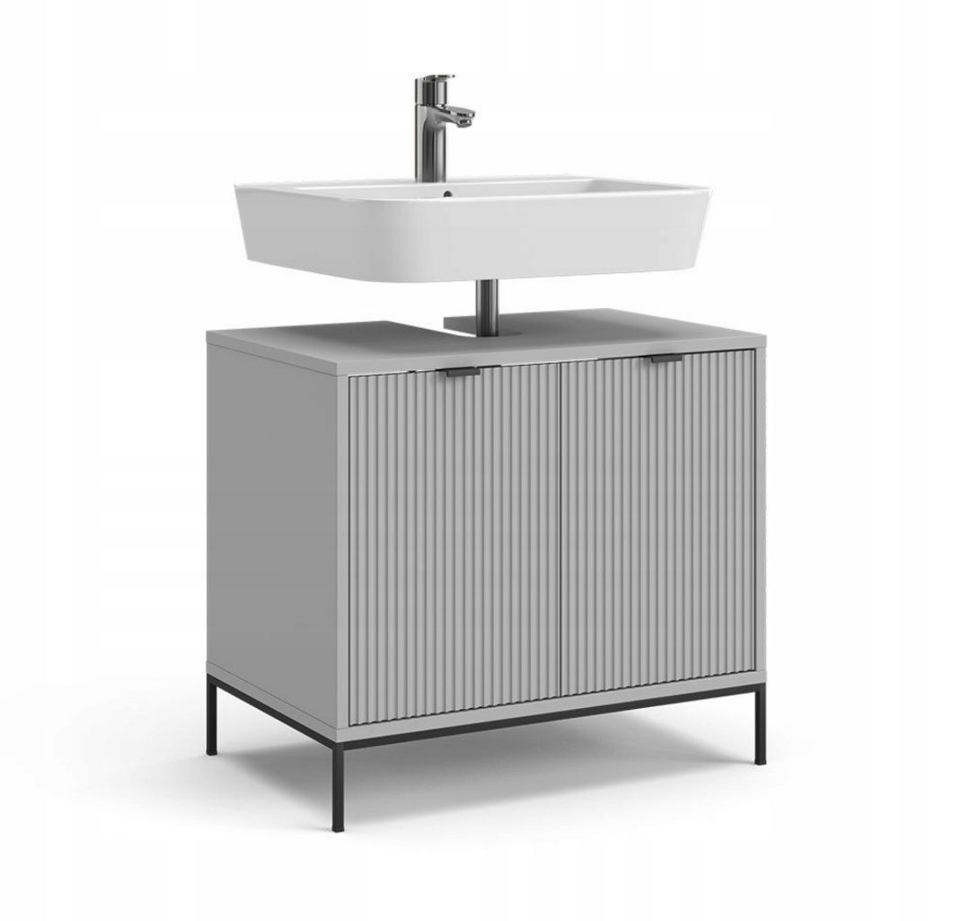 Szafka pod umywalkę Vicco Eliza Grau 70 x 63 x 45,1 cm SZARY STALOWE N