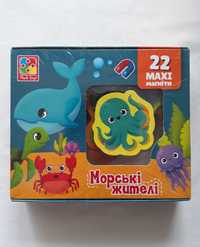 Настільна гра Набір магнітів 'Морські Мешканці' Vladi Toys