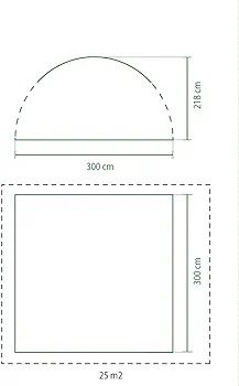 Stelaż Namiot COLEMAN 3 x 3 x 2,18m imprezow pawilon ogród konstrukcja