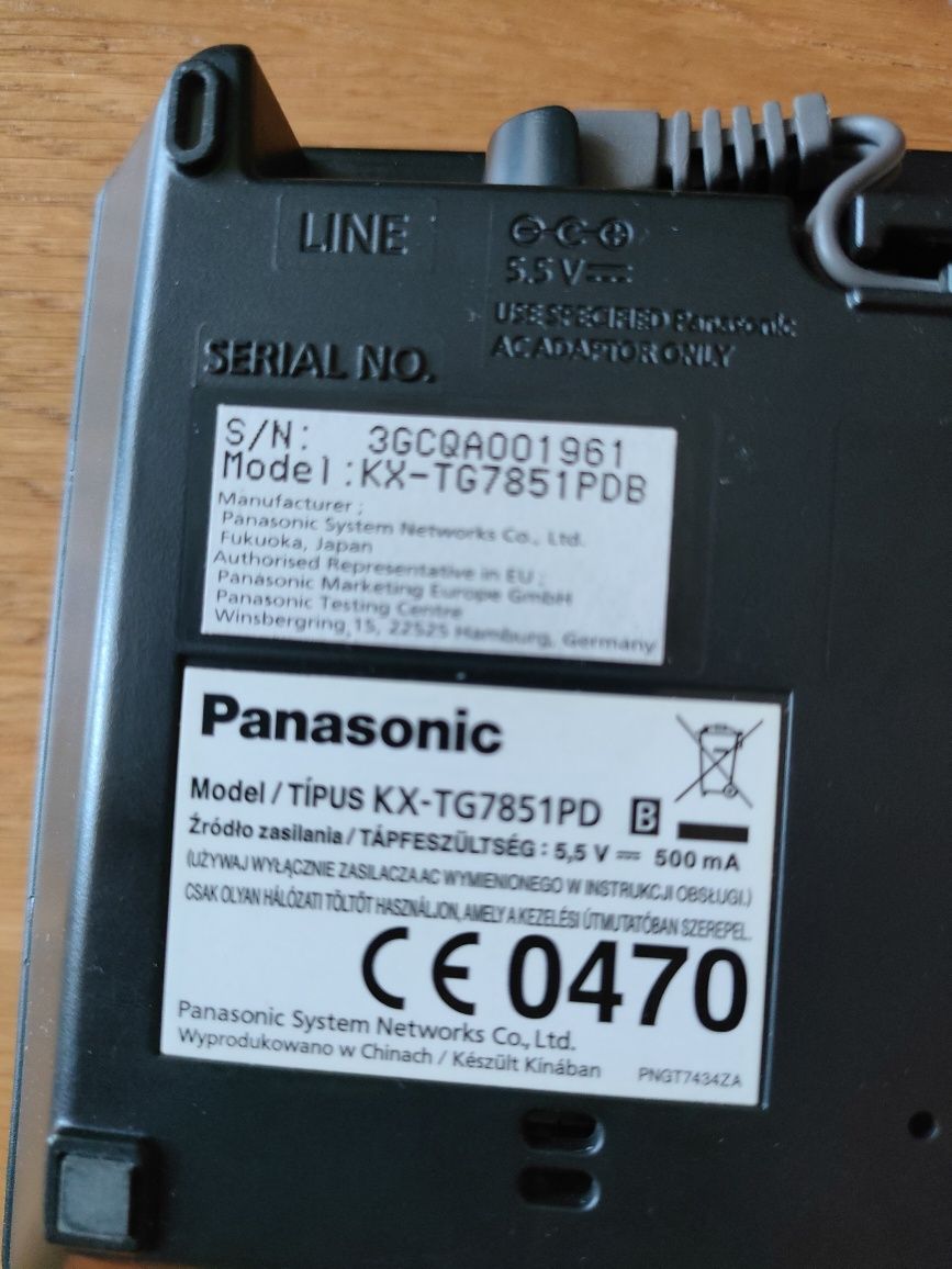 Telefon stacjonarny Panasonic KX-TG7851PDB