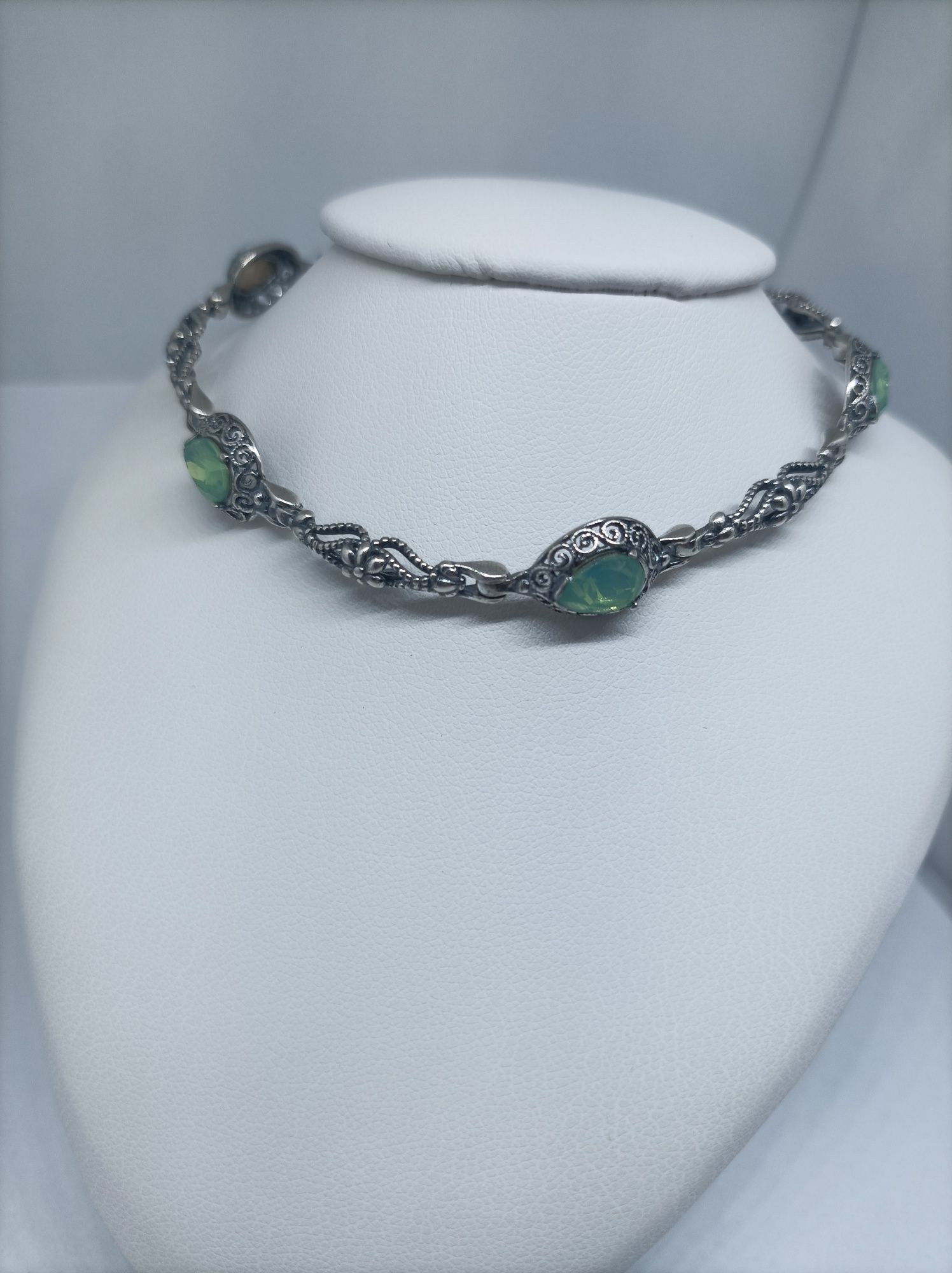 Srebrna bransoletka  srebro 925 długość 19-23 cm