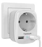 TESSAN Gniazdo USB, Gniazdo (3600W) z 2 Złączami USB