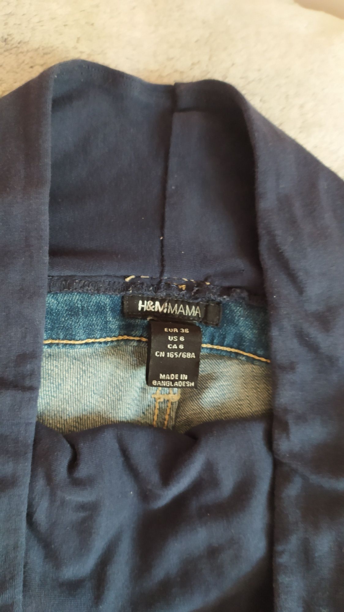Spodnie ciążowe H&M Mama r. 36 jeansy