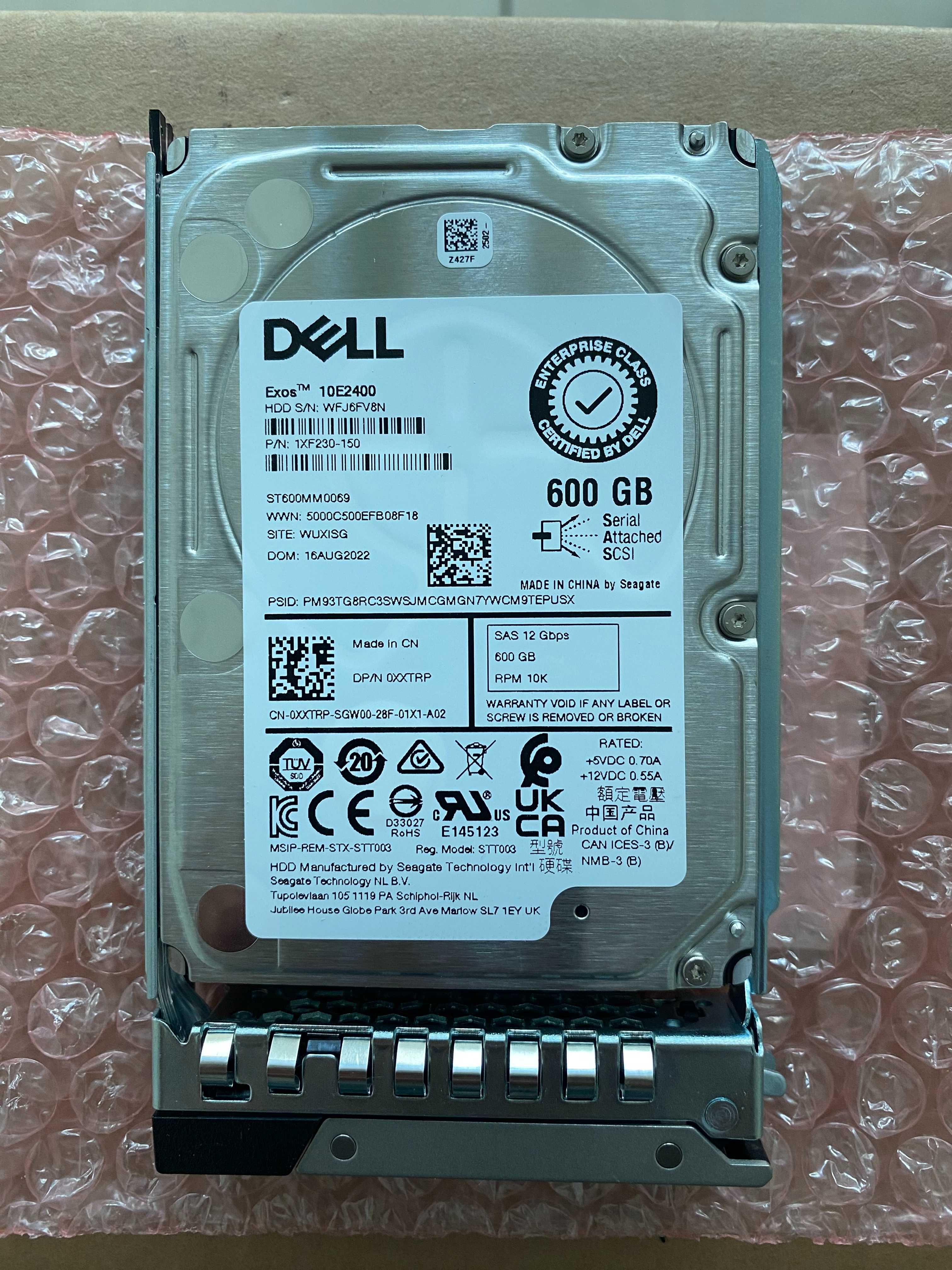 Жорсткий диск DELL HDD SAS 2.5" 600GB 10K RPM НОВИЙ