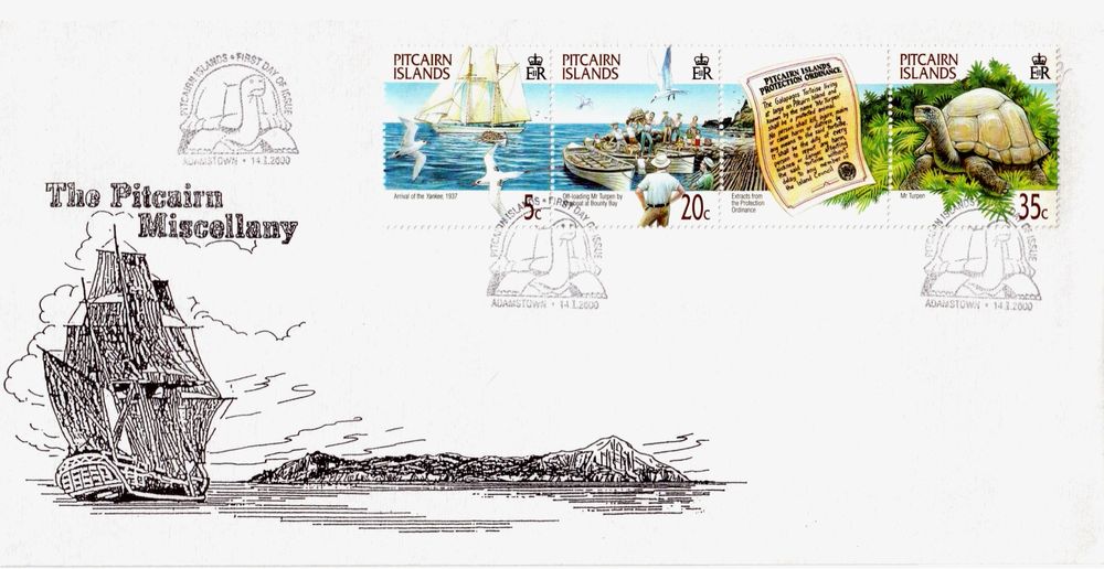 Филателистический конверт (КПД FDI) The Pitcairn Miscellany
